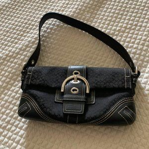 Vintage Black Coach Mini Bag